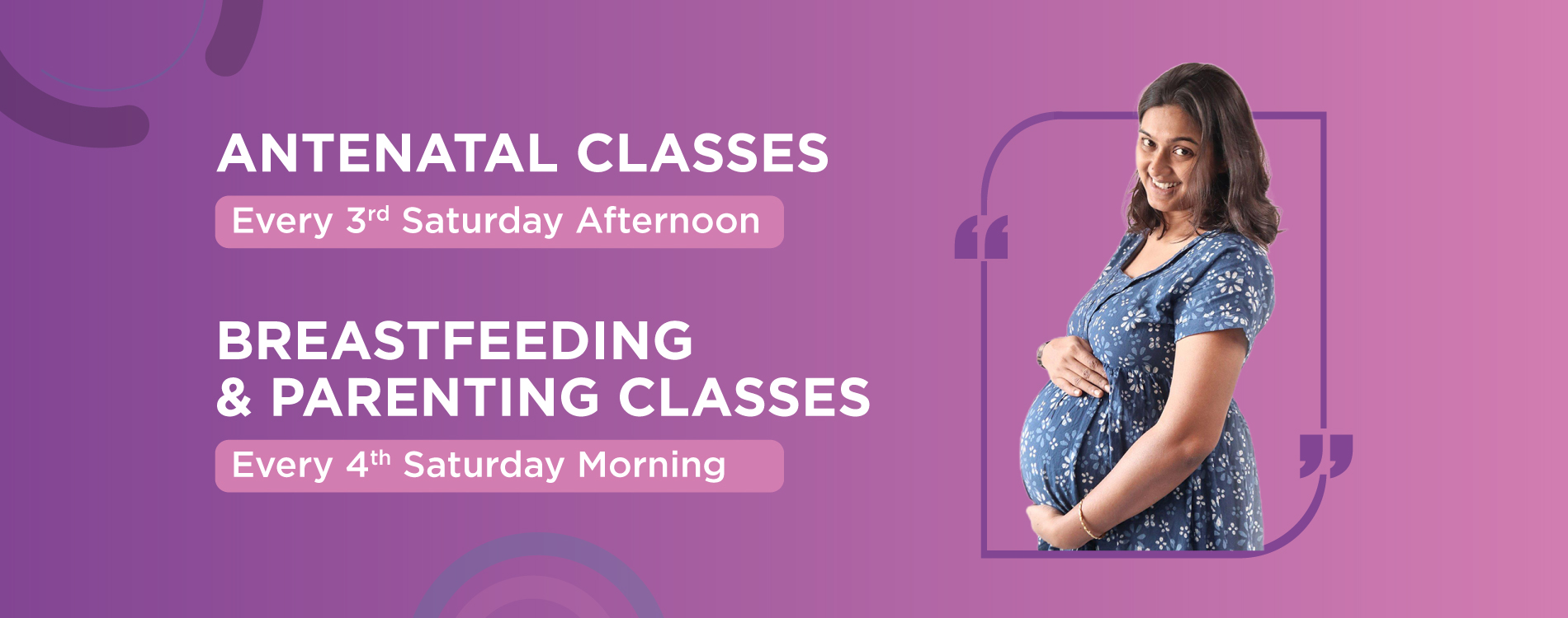 Antenatal and parenting classes